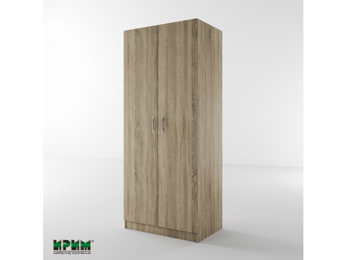 Двукрилен гардероб Сити 1001 (сонома тъмна)